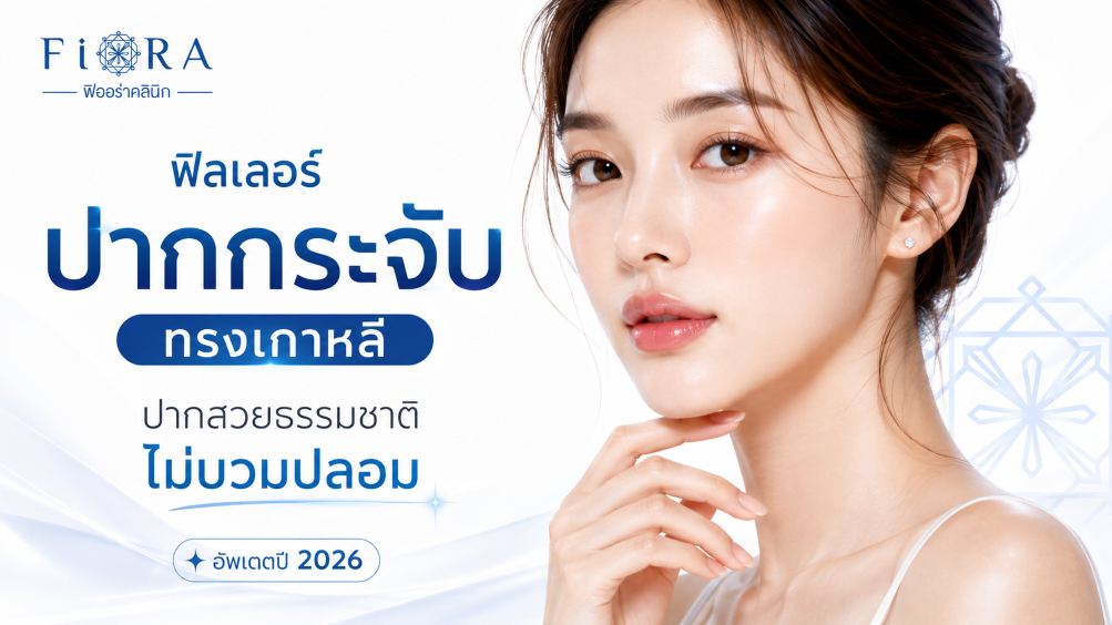 ฟิลเลอร์ปากกระจับ ทรงเกาหลี ก่อนหลัง Fiora Clinic